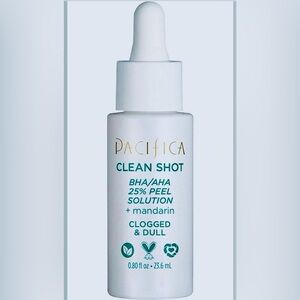 ✨ Pacifica Clean Shot BHA/AHA 25% Peel Solution • 0.80 fl oz • New • Boxed